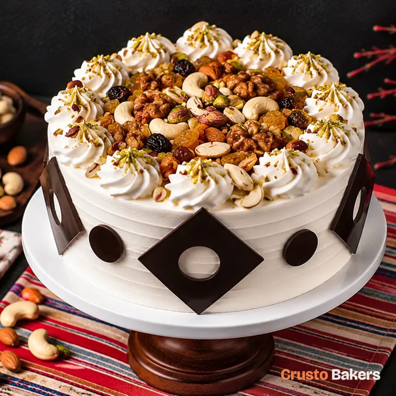 Dry Fruit Treasure cake design