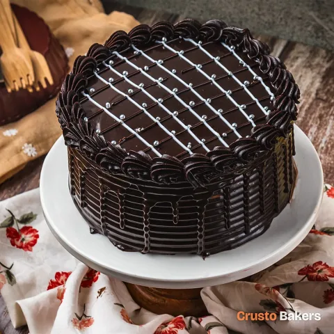 Midnight Stripes cake design