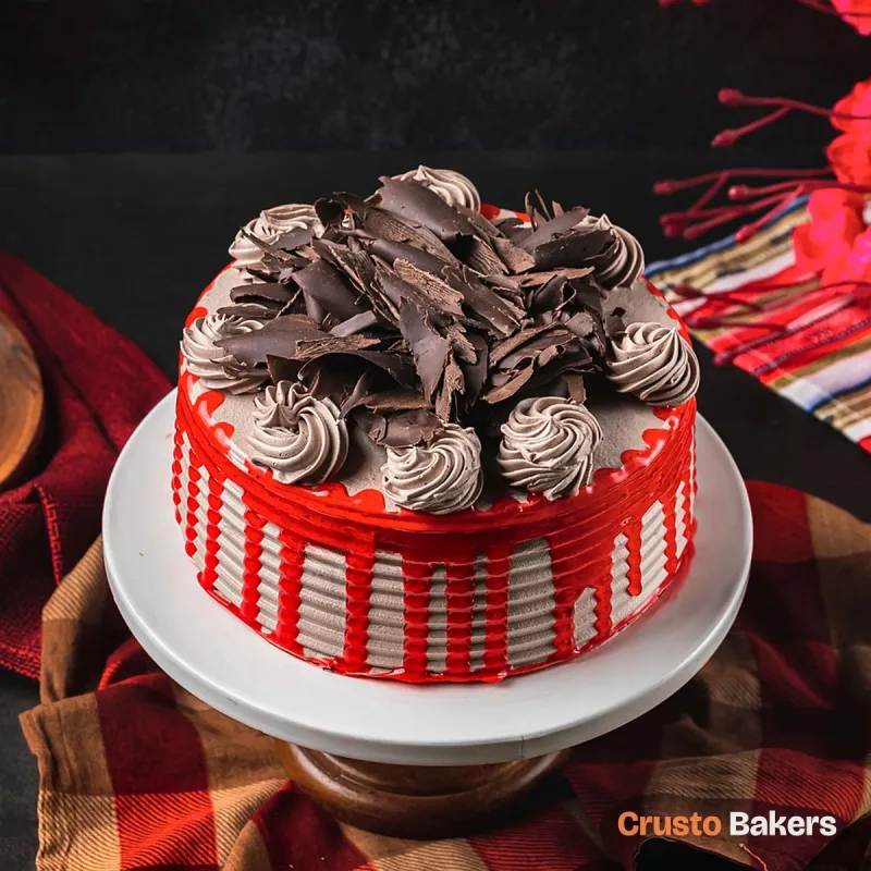 Strawberry Drip Swirl cake design