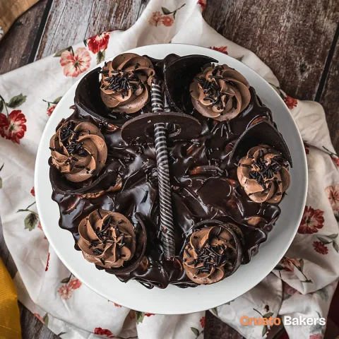 Fudge Shard Tower cake design