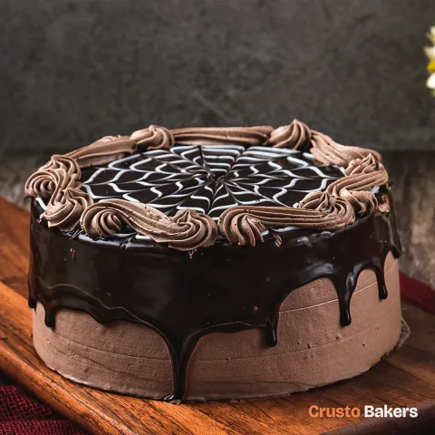 Mocha Web cake design