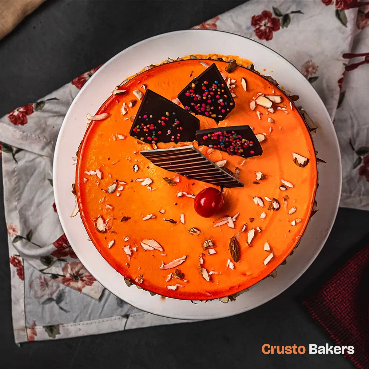 Tangerine Shard cake design