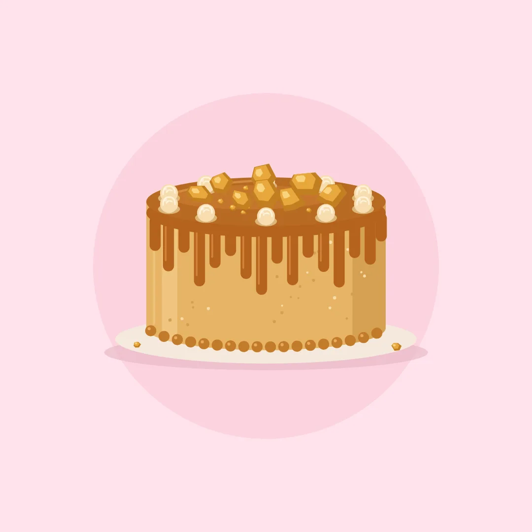 Butterscotch Chunks Cake