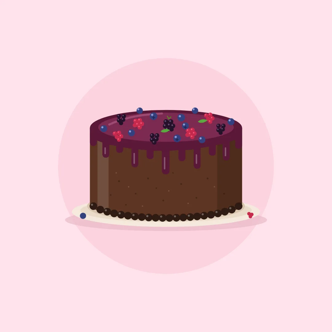 Choco Berry Cake