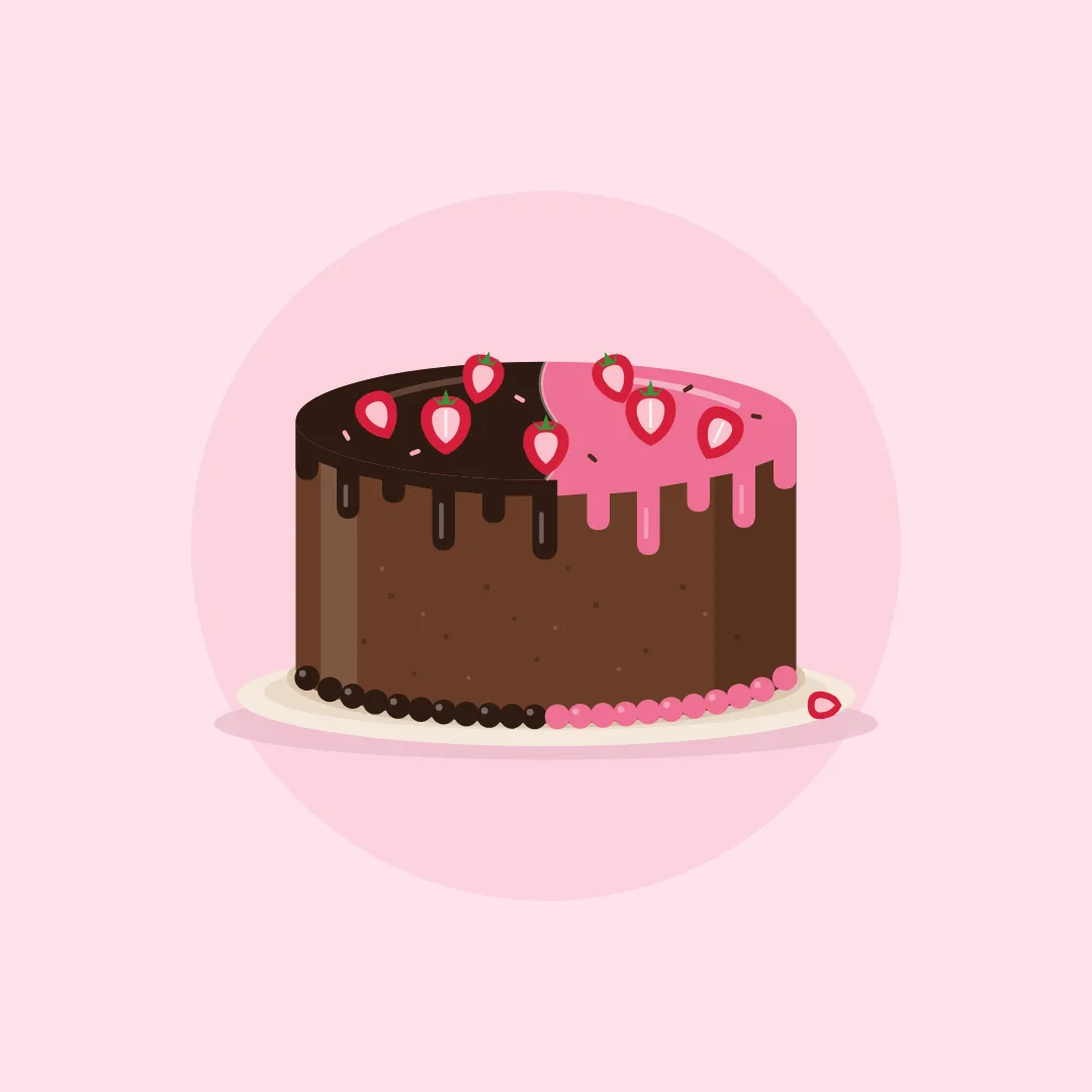 Choco Strawberry Cake